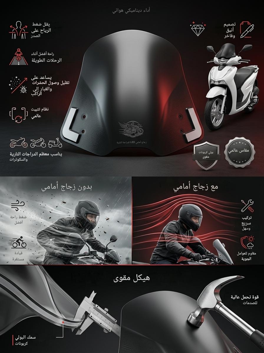 🏍️ ريح أقل... راحة أكثر... وهيبة في كل خرجة.